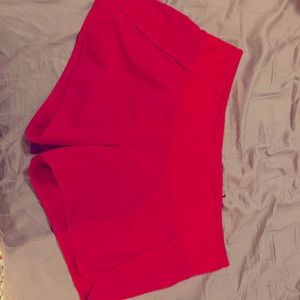 Pink Lululemon speed up short 4 in